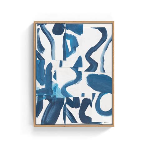 Buy Indigo Summer Camp 1, Abstract Painting Wall Art Online at Best ...