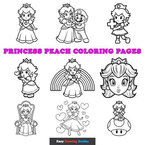 Free Baby Princess Peach Coloring Pages