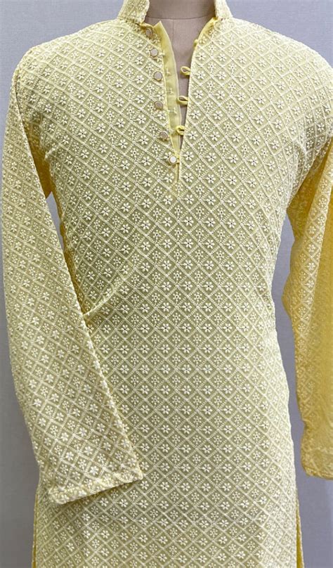 Chikankari Mens Wear | Chickenkari Kurta For Men - Nazrana Cikan