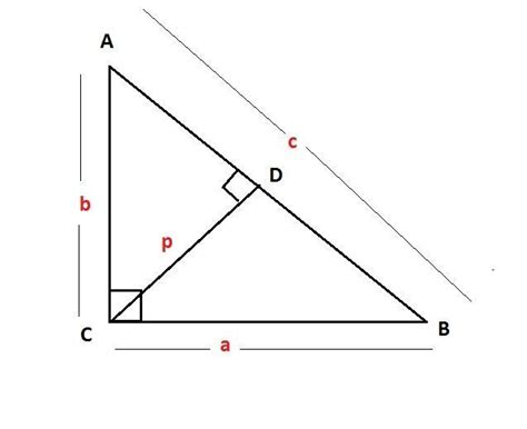 [Expert Answer] abc is a right angled at c.if p is the length of the ...