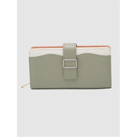 Buy Globus Women Mint Green Zip Around Wallet Online