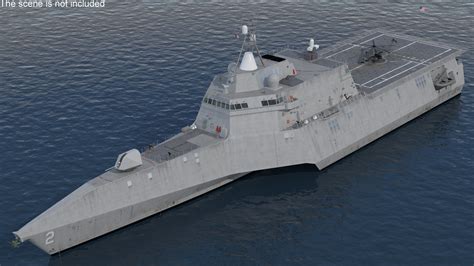 3D model USS Independence LCS 2 with Combat Helicopter | 3D Molier ...