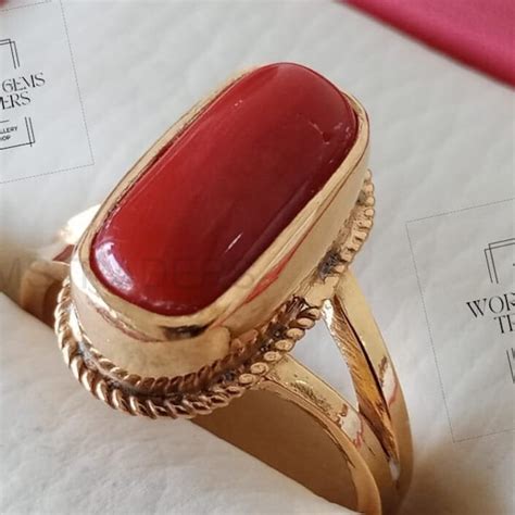 Buy Coral Ring Online In India - Etsy India