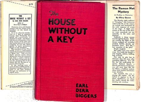 "The House Without A Key" 1925 BIGGERS, Earl Derr (SOLD)
