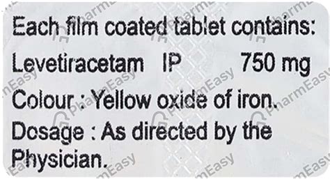 Epitra 750 MG Tablet (10): Uses, Side Effects, Price & Dosage | PharmEasy