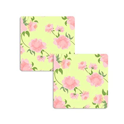 Buy TopShelf Wooden Pack of 2 Coasters | Square Shape Coaster, Colorful ...