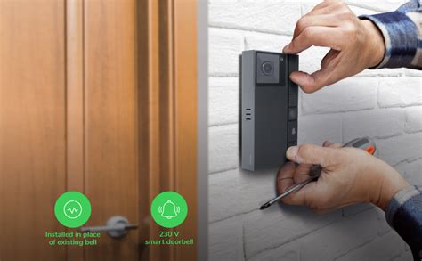 Schneider Electric WiFi Smart Doorbell 1080P Full HD Camera Home ...