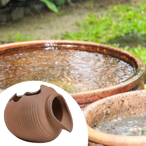 Jarra de cerámica para fuente circulante, 4 x 3,7 x 3,5 pulgadas ...