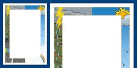 Weather Page Border - Primary Page Borders (teacher made)