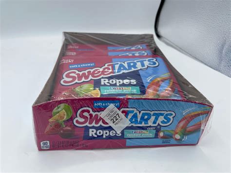 Lot - sweet tarts ropes displpay of 12