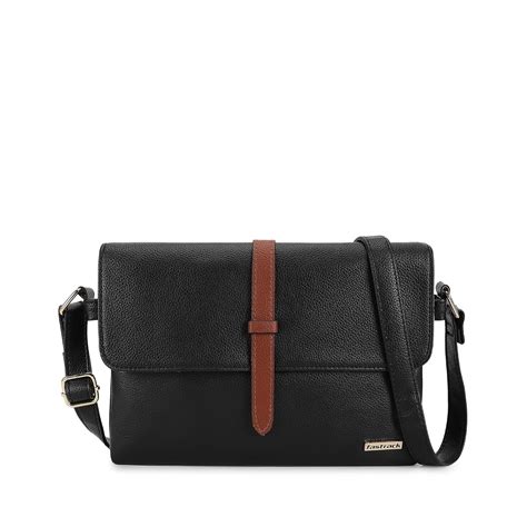 Fastrack Women Double Compartment Sling Bag with Side Zip Pocket ...