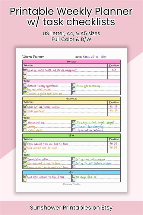 Image result for Weekly Planner Not Ability