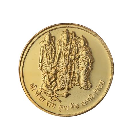 Sita Ram Ji Gold Plated Coin (Set of 7) | Sita Ram Ji Coin | Ram ji ...