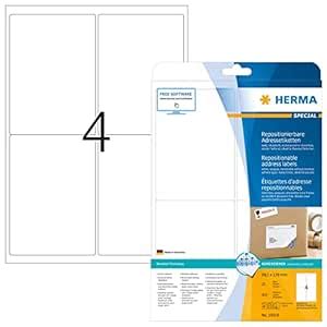 HERMA 10019 99. 1x139mm Movables Colour Laser Paper Rectangular ...