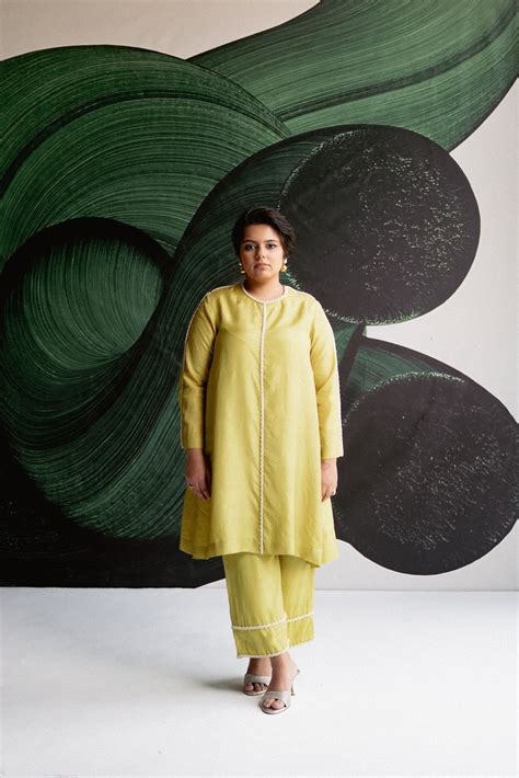 LIME GREEN A LINE COORD