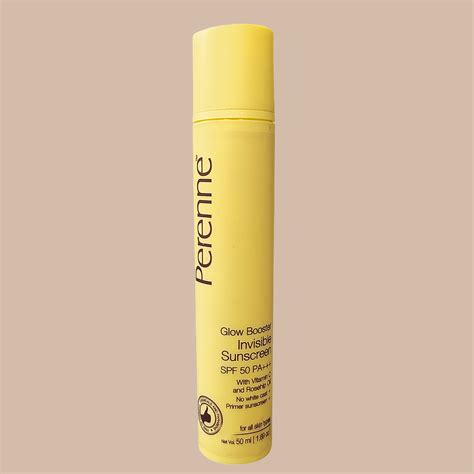 Perenne Glow Booster Invisible Sunscreen SPF 50 PA+++ with Vitamin C ...