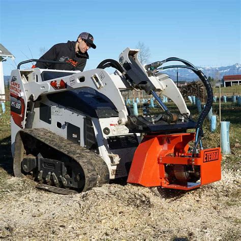 Vortex Mini Skid Steer Stump Grinder | Eterra – SkidSteerCabs.com