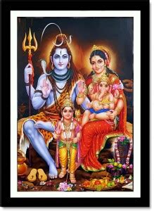 Shiv Parvati Poster for Room,Lord Shiva framed poster for room and home ...