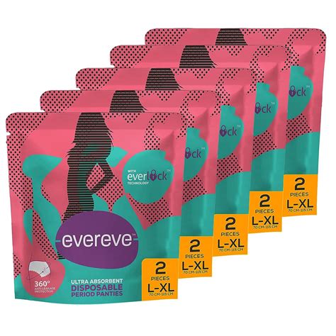 Buy Evereve Ultra Absorbent, Heavy Flow Disposable Period Panties for ...
