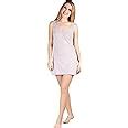 BLAZON Women's Cotton Slip (11010_BLZ_ALMOND_F_01_XS_Grey_75 cm, X ...