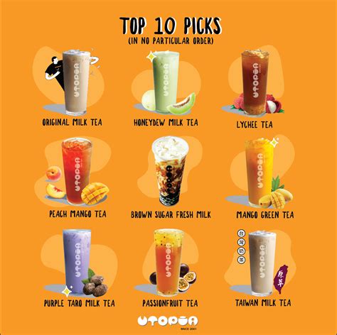 Boba Tea Menu