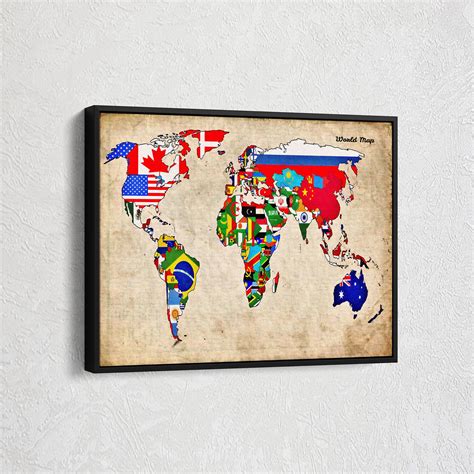 Flags World Map For Sale at Abbey Takasuka blog