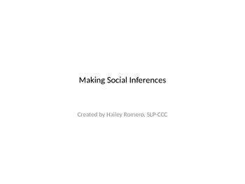 Making Social Inferences by Hailey Hartong | TPT