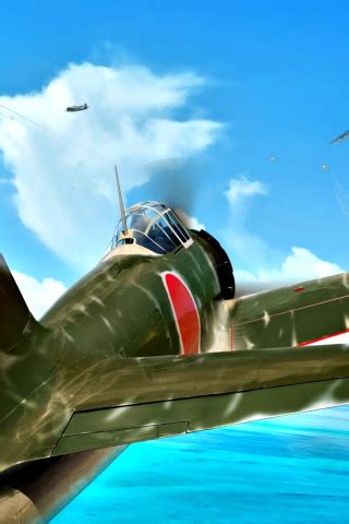 Download wallpaper Mitsubishi, Grumman, painting, Zero, A6M3, WWII, F6F ...