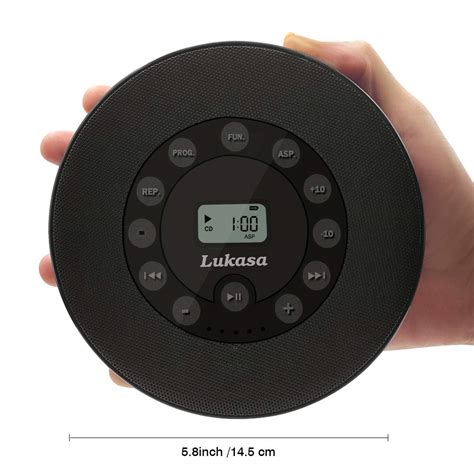 Buy Lukasa Portable Bluetooth CD Player Built-in Speaker Stereo ...