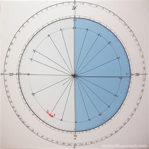 Circle Divided into 24-Degree Angles | Stable Diffusion Online