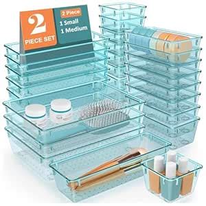 JD FRESH Polypropylene Set of 2 Drawer Organiser/Unbreakable Drawer ...