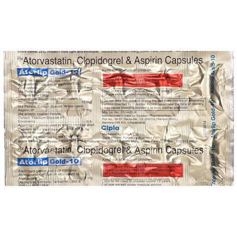 Atorlip Gold-10 - Strip of 10 Capsules : Amazon.in: Health & Personal Care