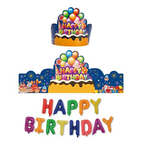 Zouxin Birthday Crowns For Kids School Classroom Family Birthday Hats ...