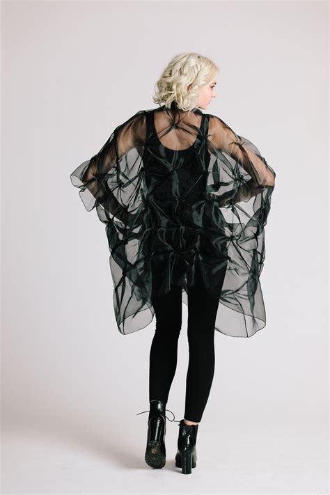 Rainbow Silk Organza Full Length Jacket — Nancy Volpe Beringer