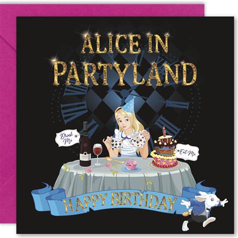 Cult Kittyalice In Partyland Alice Birthday Card For A Girl ...