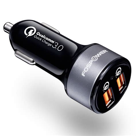 Buy FosPower USB Car Charger UL Listed 36W Fast Charging Qualcomm 3.0 ...