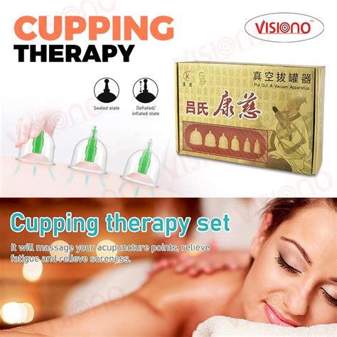 12 pcs golden Therapy Cups Sets, Cupping Vacuum Suction Cups Sets for ...