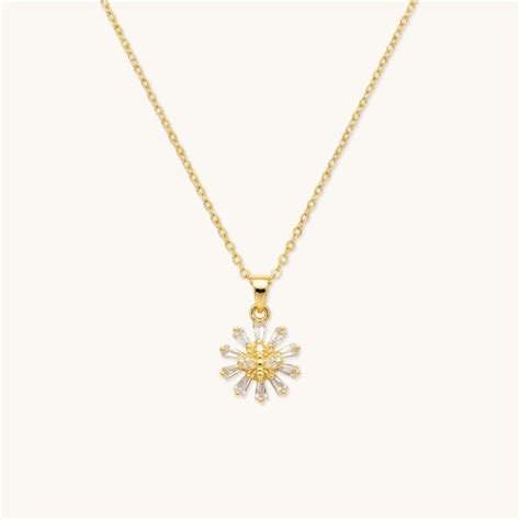 Sunflare Necklace - 18k Gold Plated – Elinor Jewels