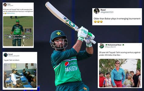 "Older than Babar Azam" - Indian fans brutally troll 29-year-old Tayyab ...