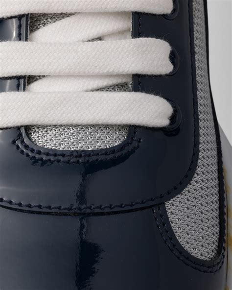 Royal Blue/silver Patent Leather And Technical Fabric Prada America's ...
