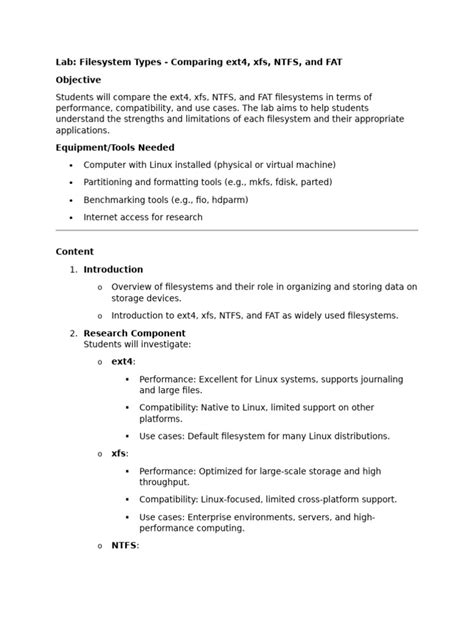 Image result for File System Comparison Chart