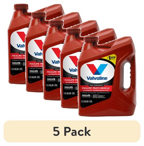 (5 pack) Valvoline MaxLife Multi-Vehicle Full Synthetic Automatic ...