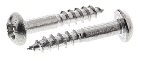 RS PRO | RS PRO Pozidriv Round Stainless Steel Wood Screw, A2 304, 3 ...