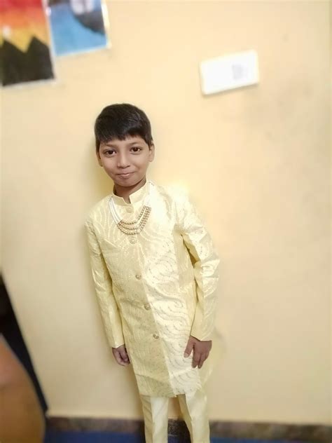 Buy AHHAAAA Kids Ethnic Silk Blend Sequin Print Indo-Western Sherwani ...