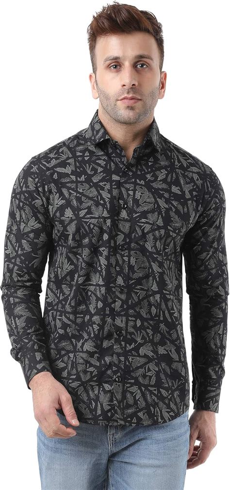 Buy Black Pocket Casual Shirts Latest Collection Men's Shirts Floral ...