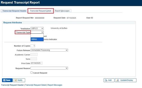 Transcripts - Office of the Registrar - University at Buffalo