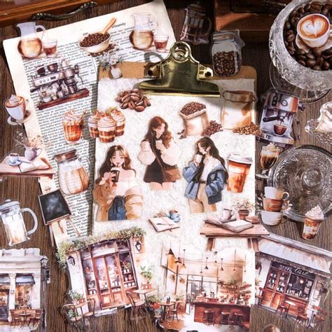 Coffee Shop Series Sticker Packs, Pet Stickers, Student Planner ...