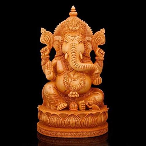 CraftVatika 12 inches Ganesha Idol Hindu Elephant Face Lord Handmade ...