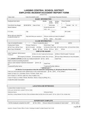 TEMPLATE 3: INCIDENT/ACCIDENT REPORT - Free Download PDF Doc Template ...