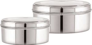 NEELAM Steel Utility Container - 550 ml, 775 ml Price in India - Buy ...